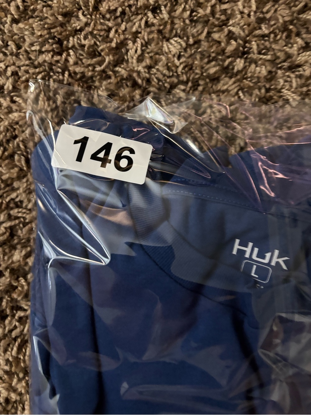 NWT HUK Shirt KC Flag Fish Pursuit Performance Fishing Blue Mens Size L - Picture 9 of 9